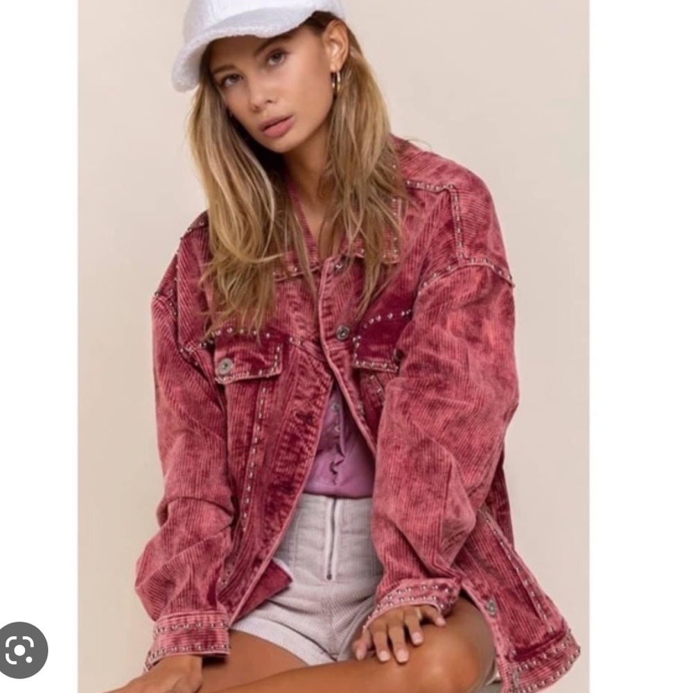 Pol studded corduroy jacket
